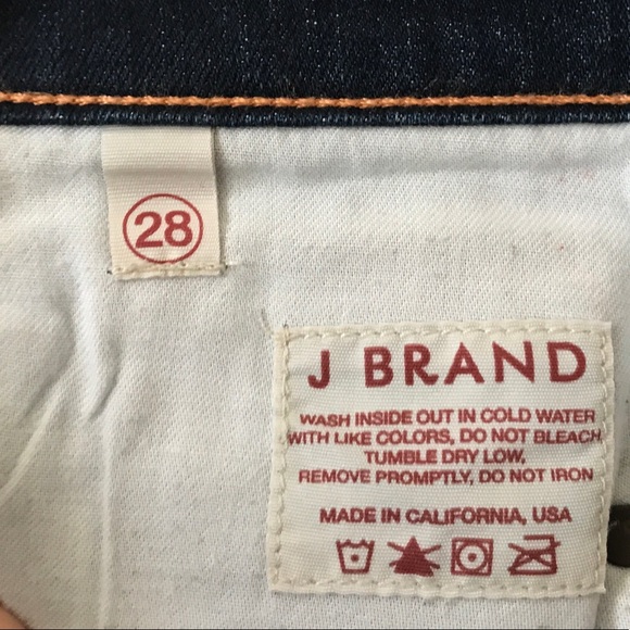 J Brand 7/8 Dark Wash Cropped Skinny Jeans | Size 28 - Picture 10 of 12